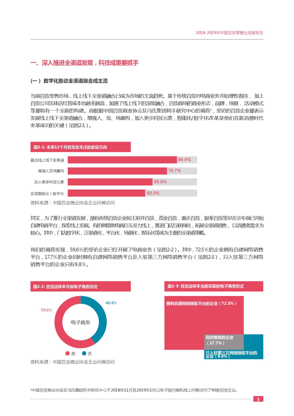 中国百货商业协会:2018-2019年度中国百货零售业发展报告