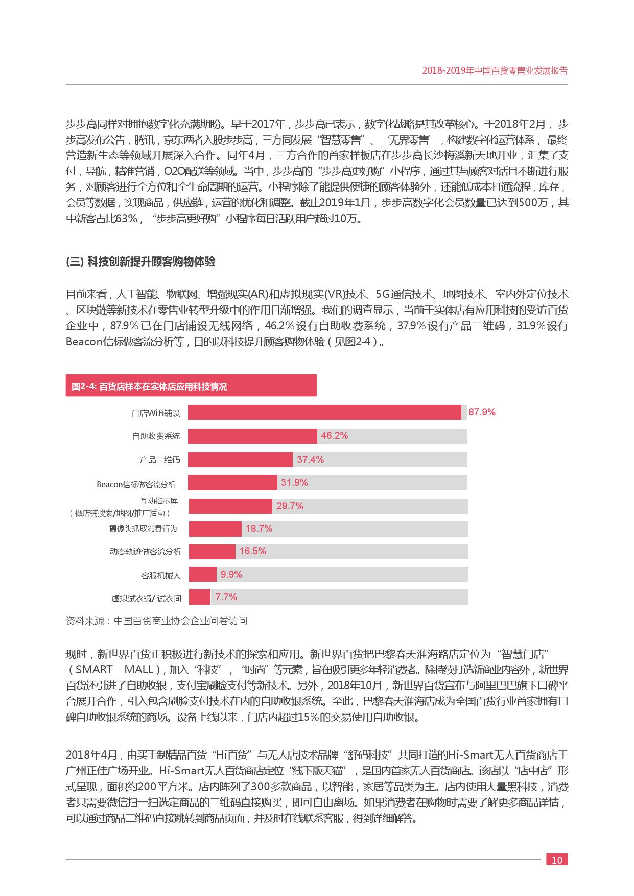 中国百货商业协会:2018-2019年度中国百货零售业发展报告