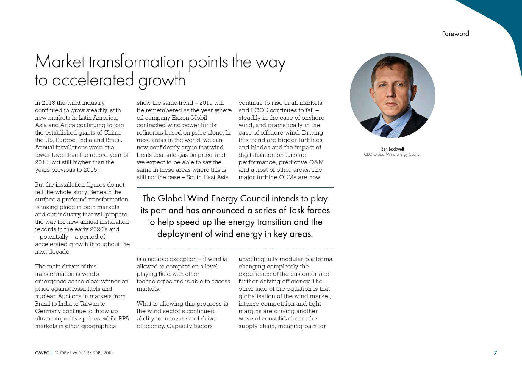 全球风能理事会:2019全球风电行业报告