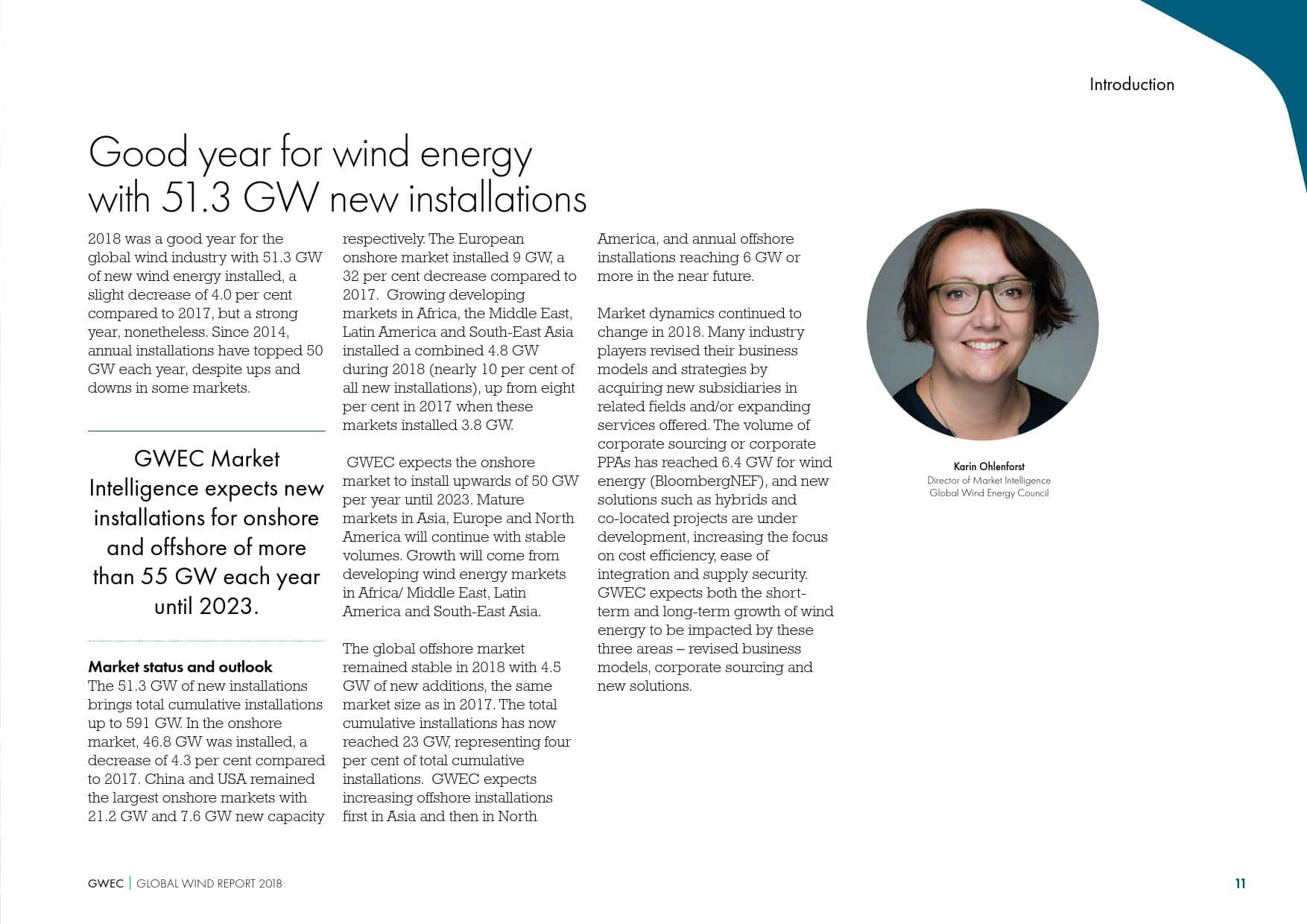 全球风能理事会:2019全球风电行业报告