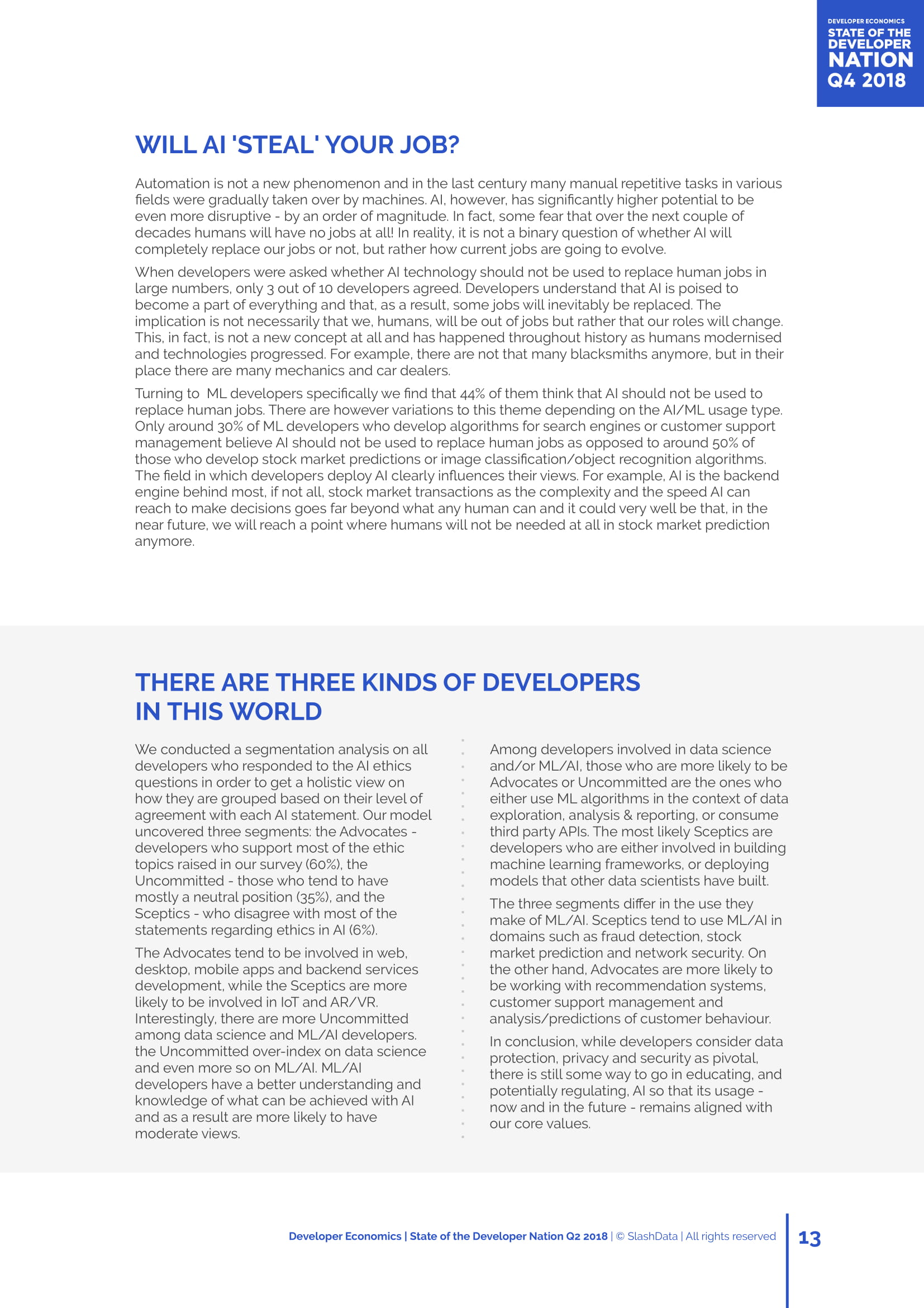 SlashData：第16个年度开发者报告