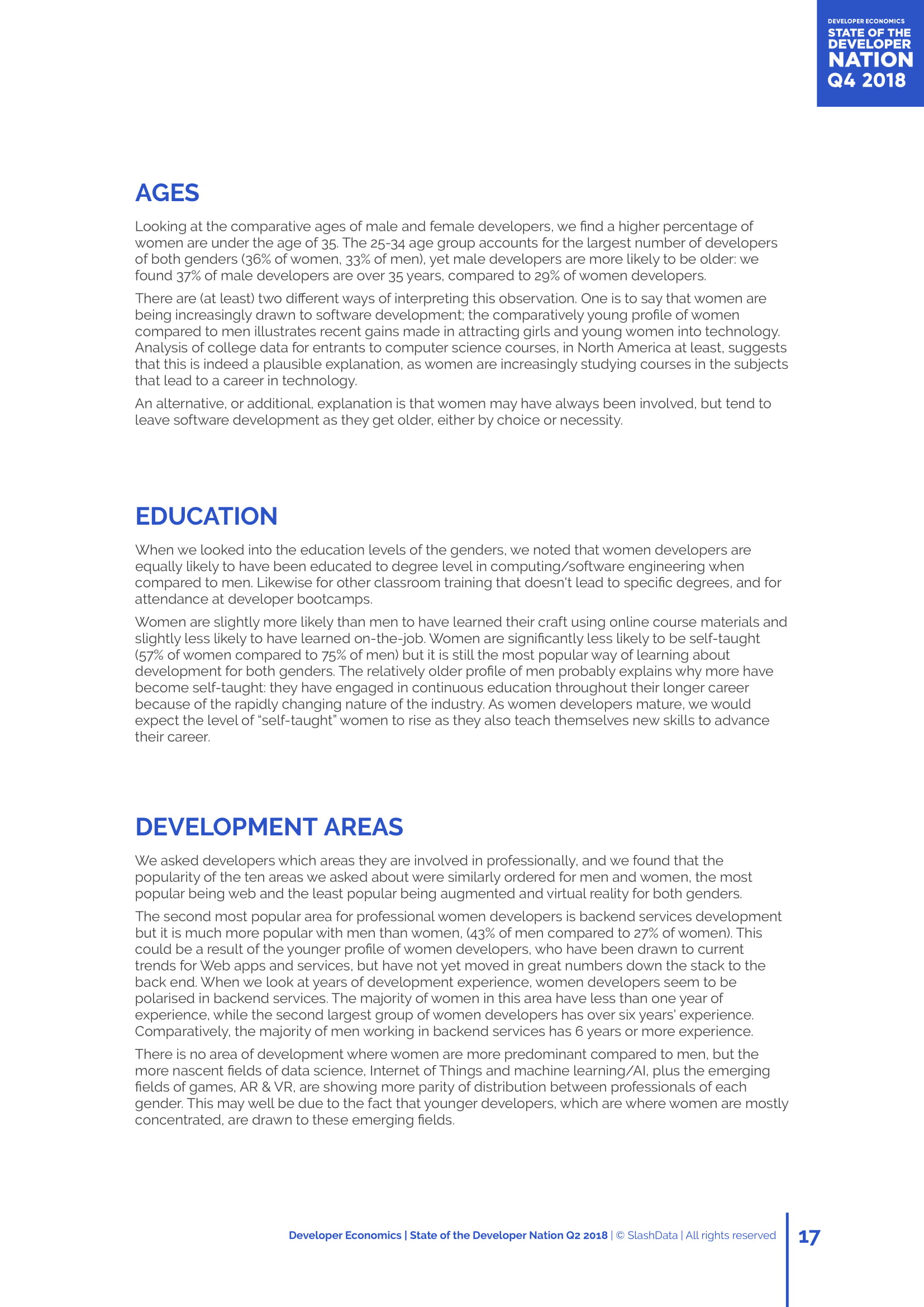 SlashData：第16个年度开发者报告