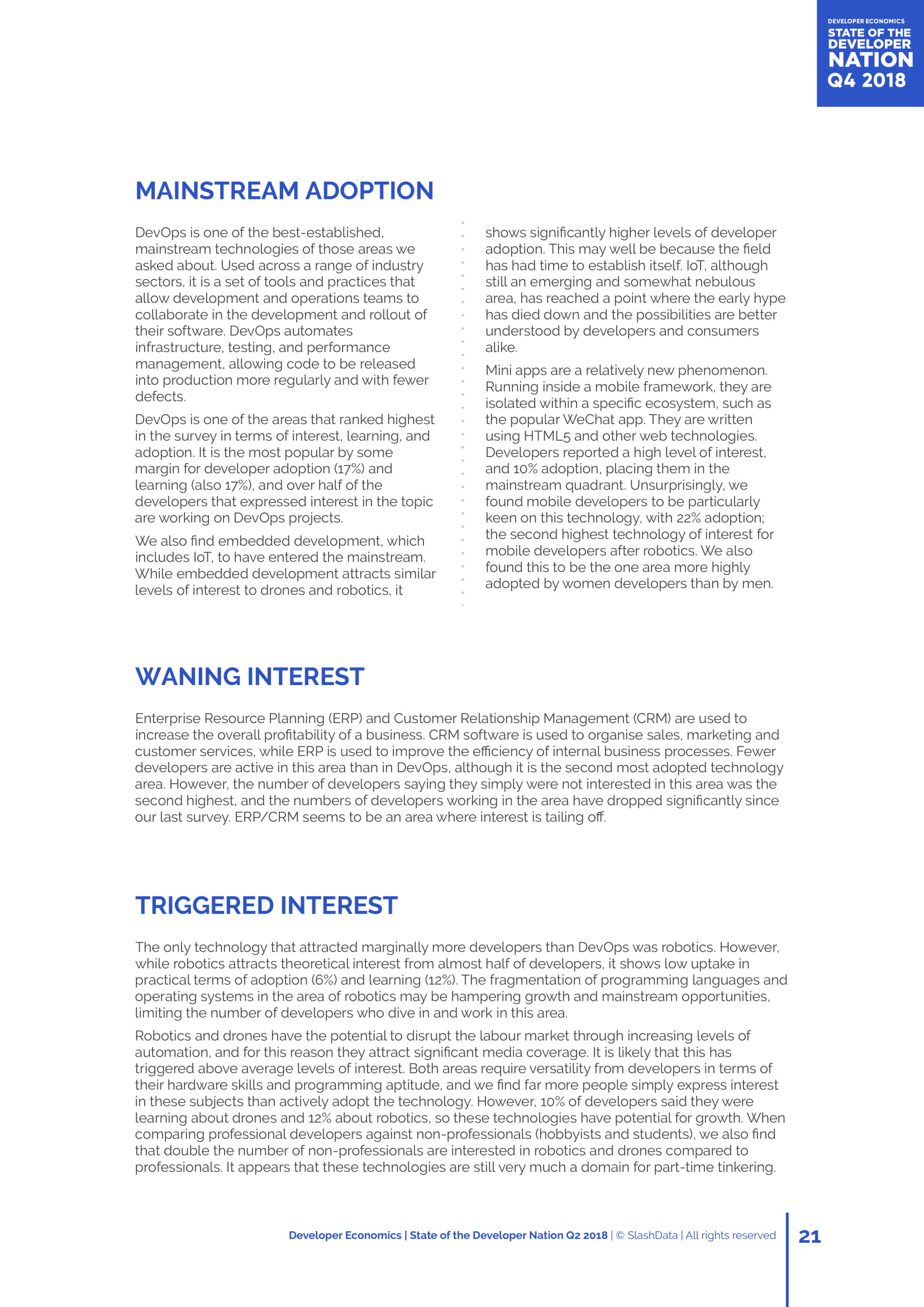 SlashData：第16个年度开发者报告