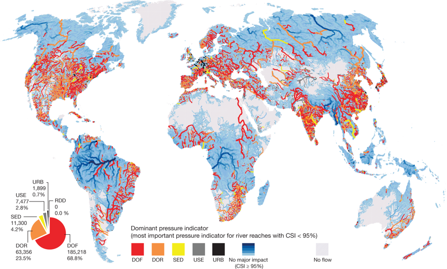 WWF:地球上较长的246条河流中 仅1/3还能自由流动