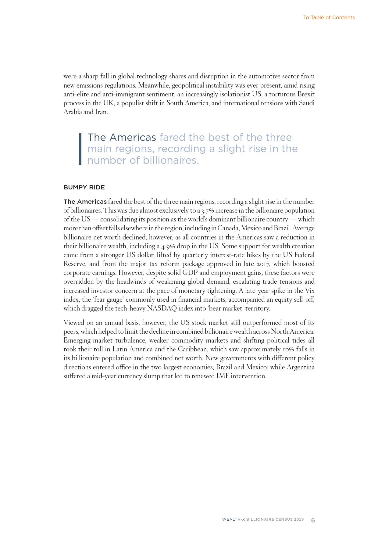 Wealth-X：2019亿万富豪人口普查报告