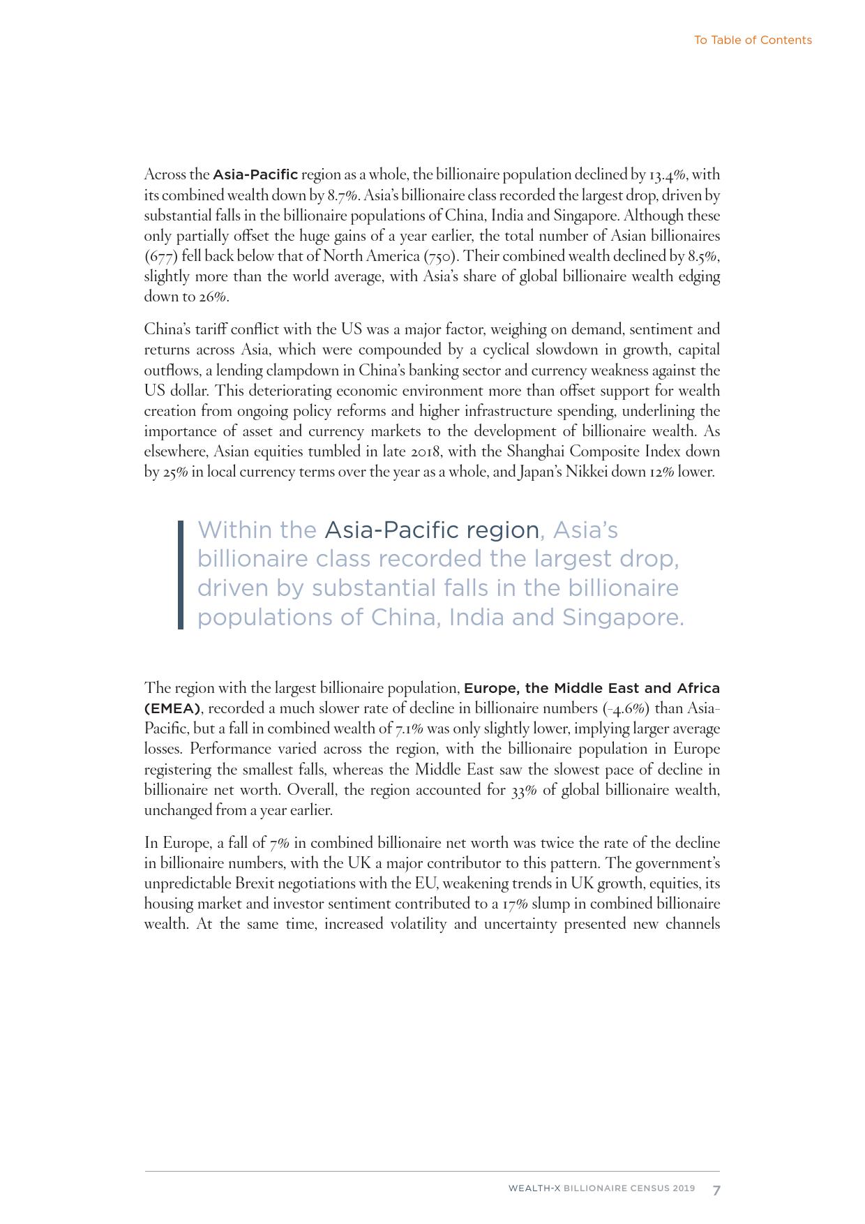 Wealth-X：2019亿万富豪人口普查报告