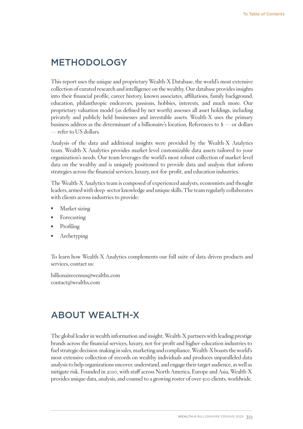 Wealth-X：2019亿万富豪人口普查报告