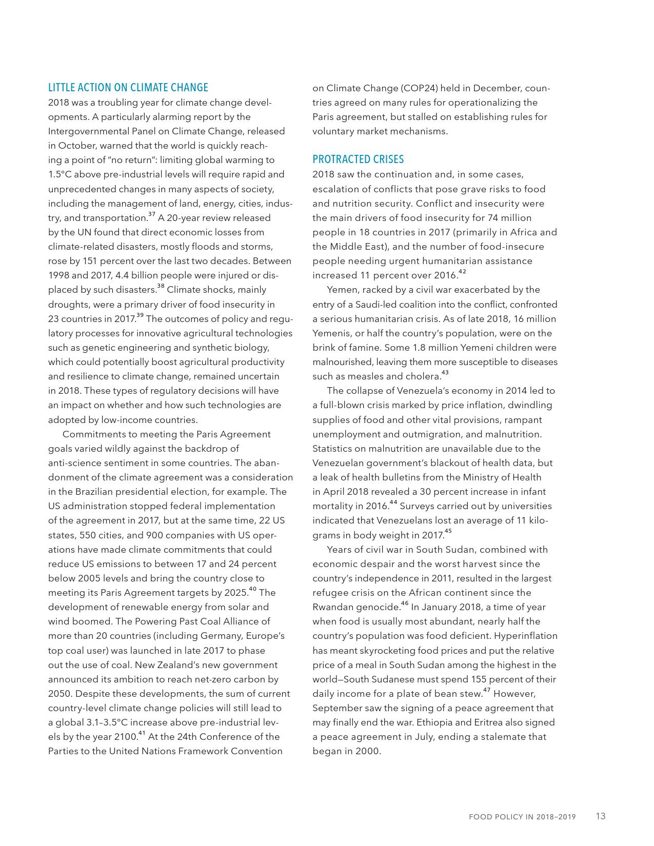 国际食物政策研究所:2019全球粮食政策报告(166页)