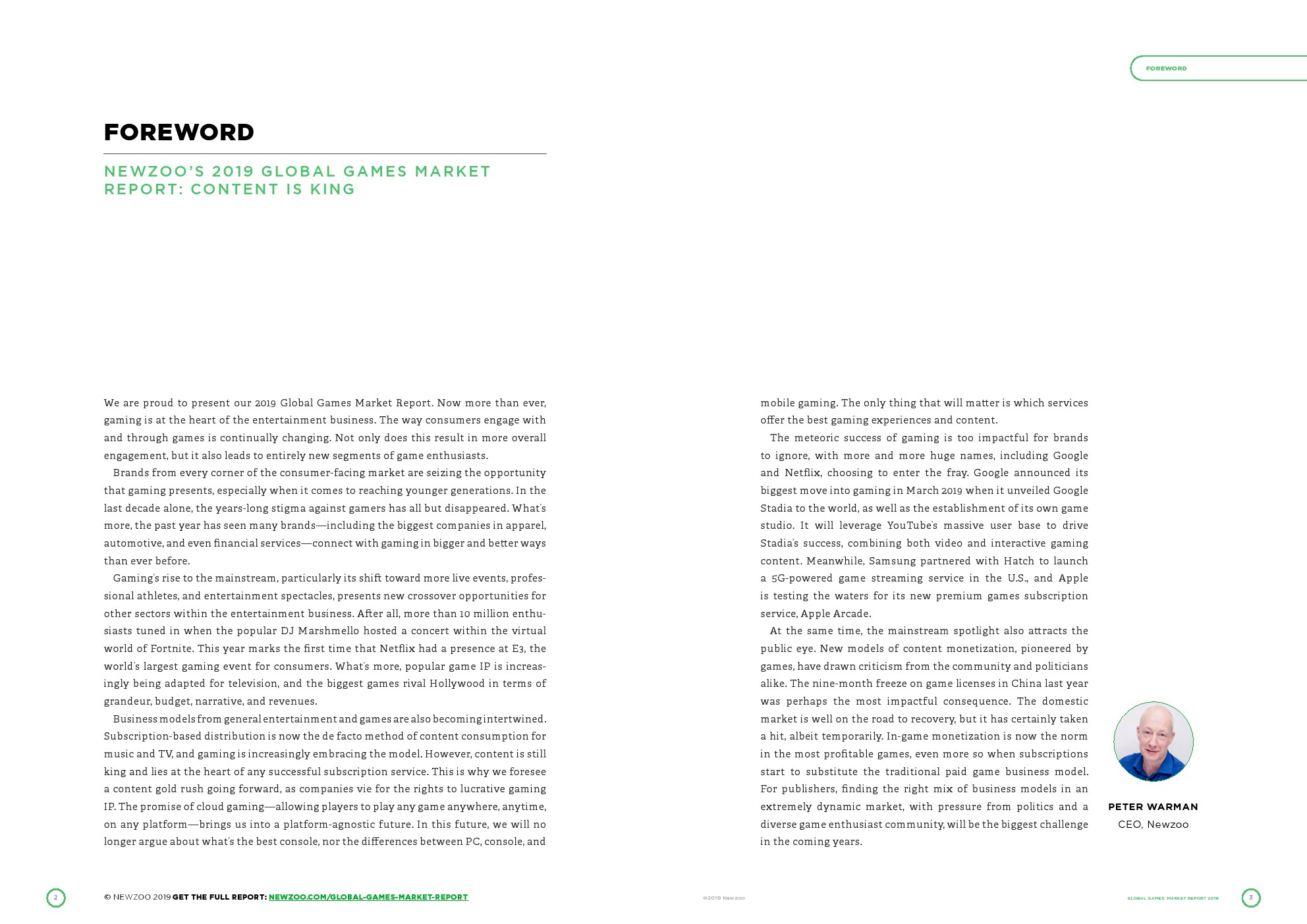 Newzoo:2019年全球游戏支出1521亿美元