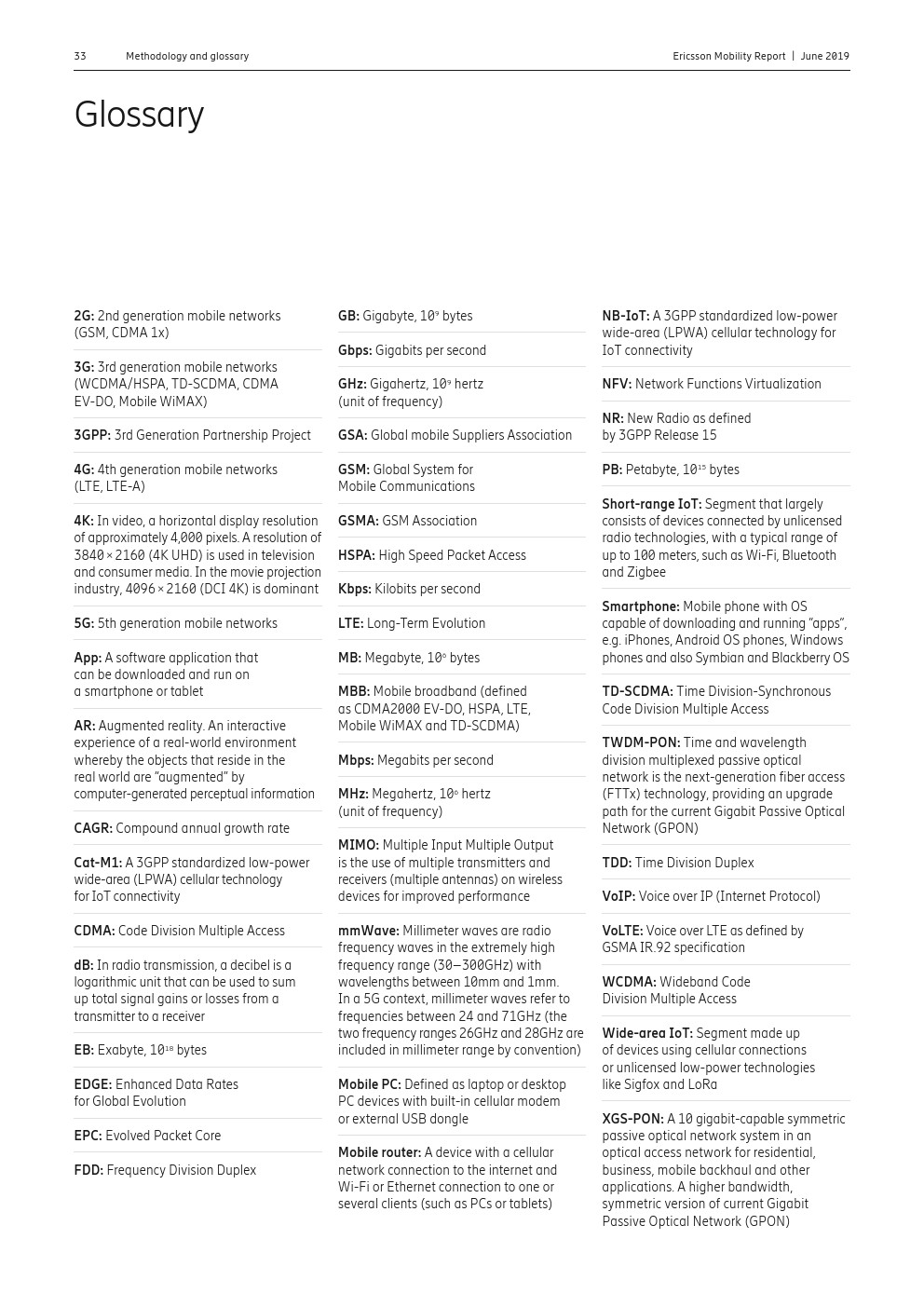 爱立信：2019年第一季度移动报告