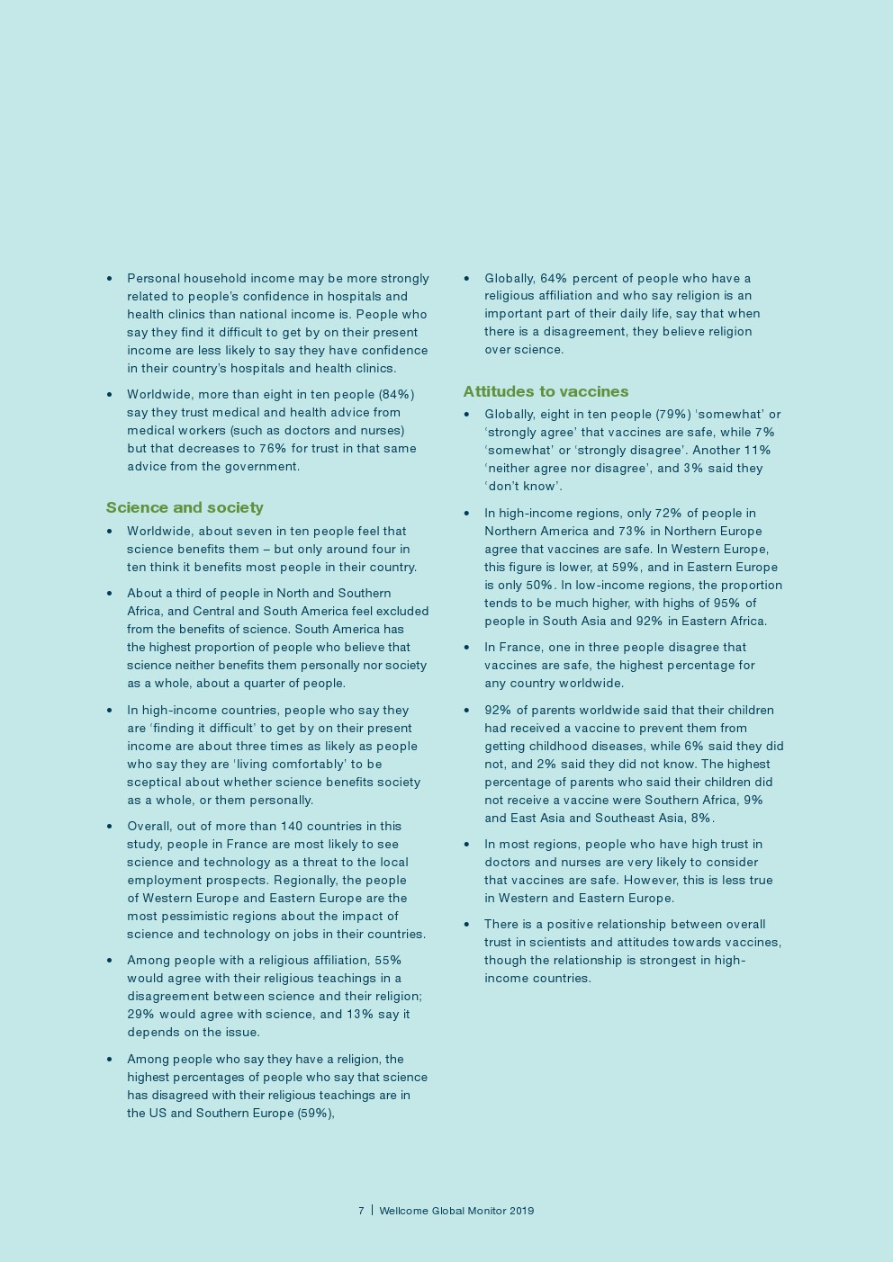 盖洛普：2018年全球科学和健康报告