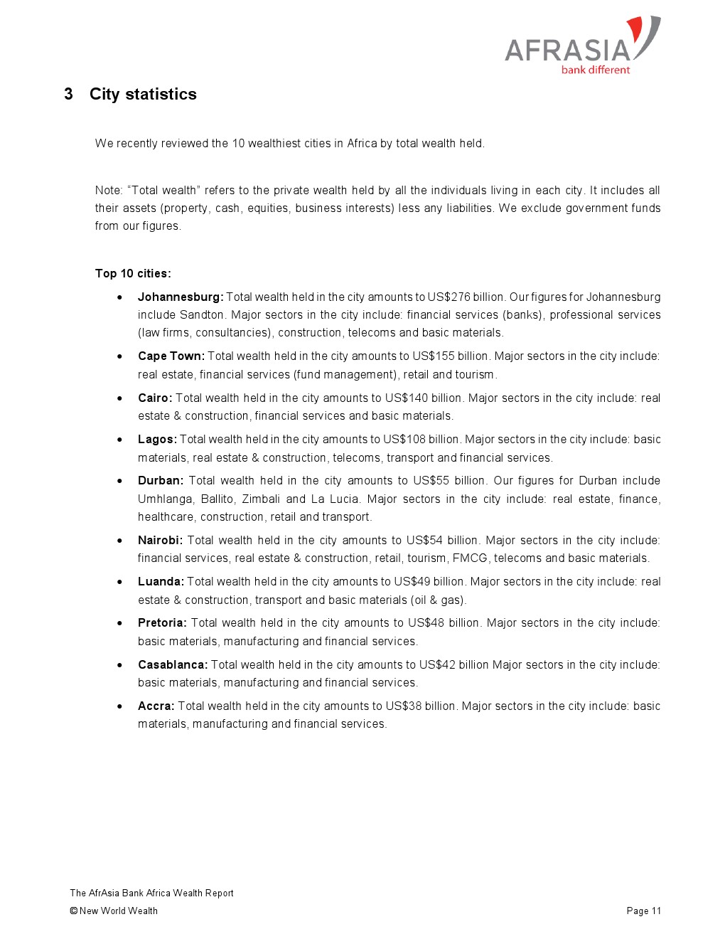 亚非银行:2018年非洲财富报告