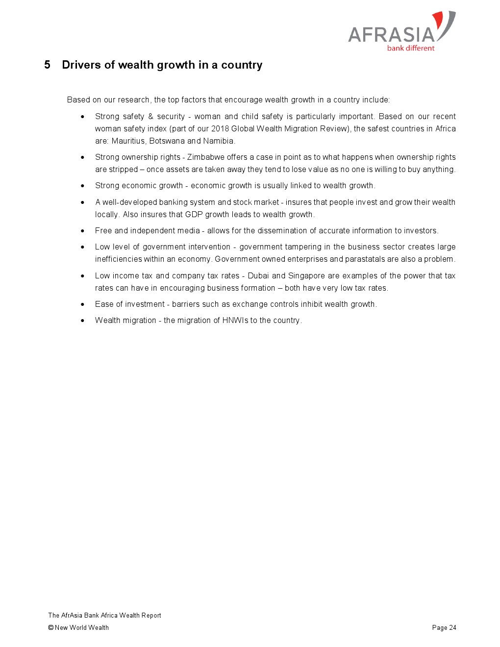 亚非银行:2018年非洲财富报告