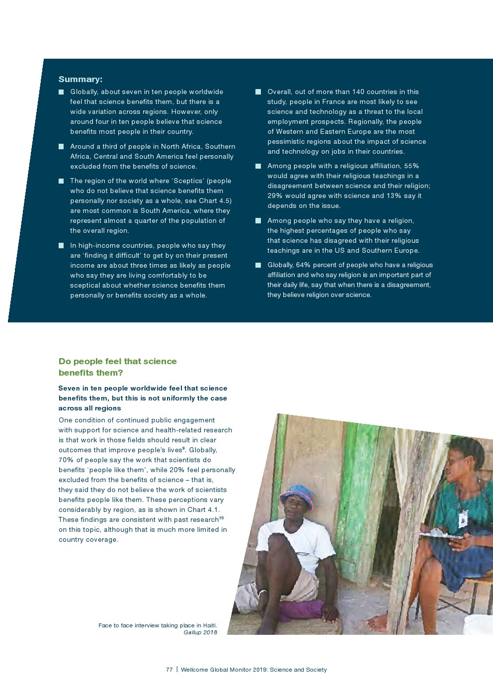 盖洛普：2018年全球科学和健康报告