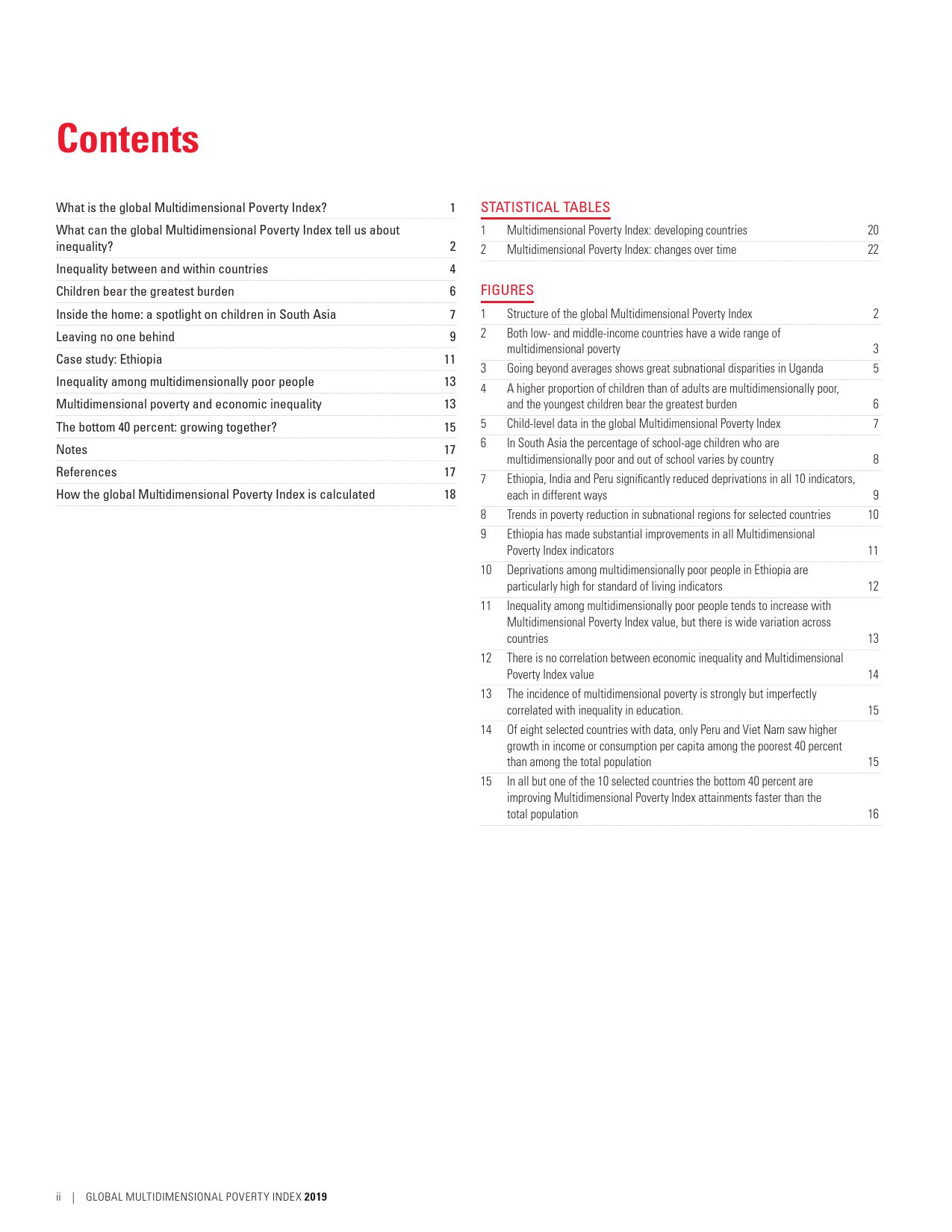 联合国开发署:2019年度全球多维贫困指数报告