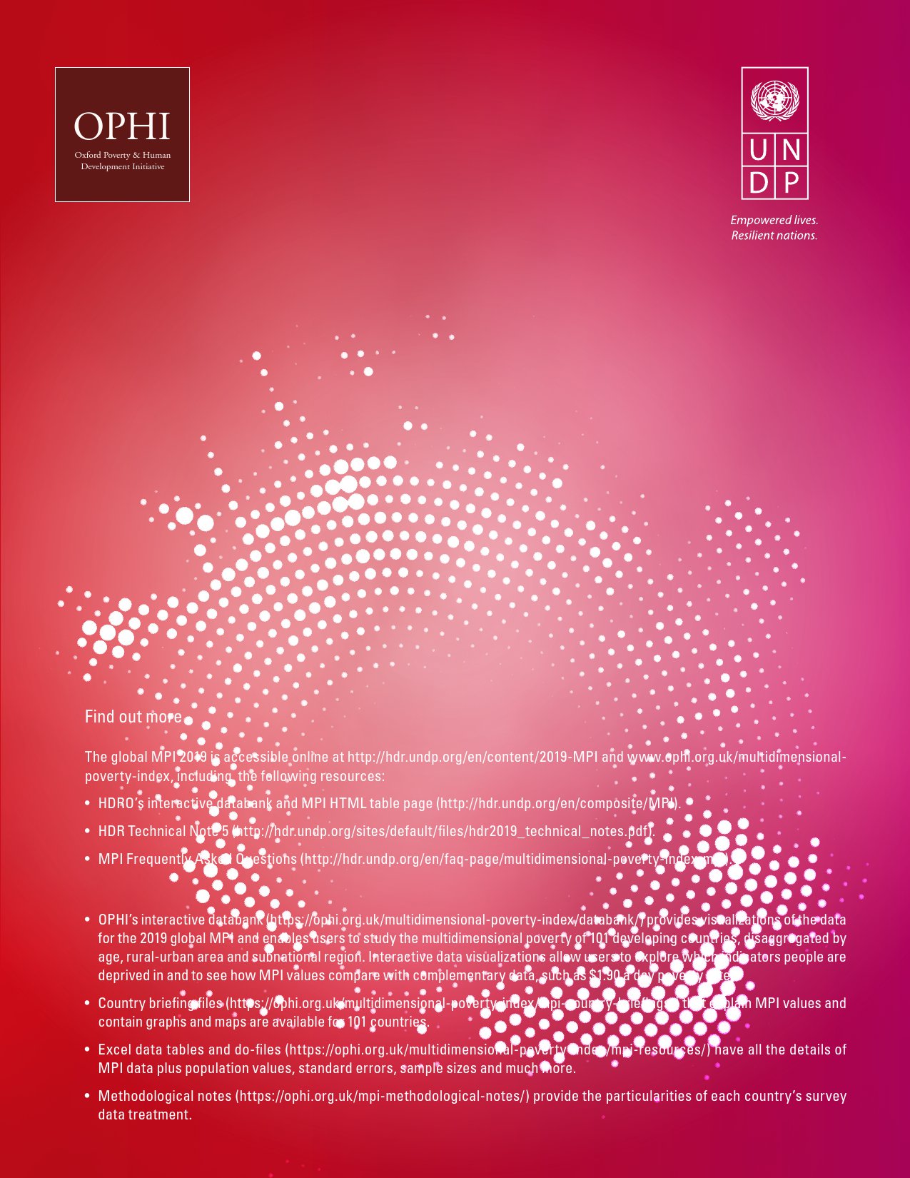 联合国开发署:2019年度全球多维贫困指数报告