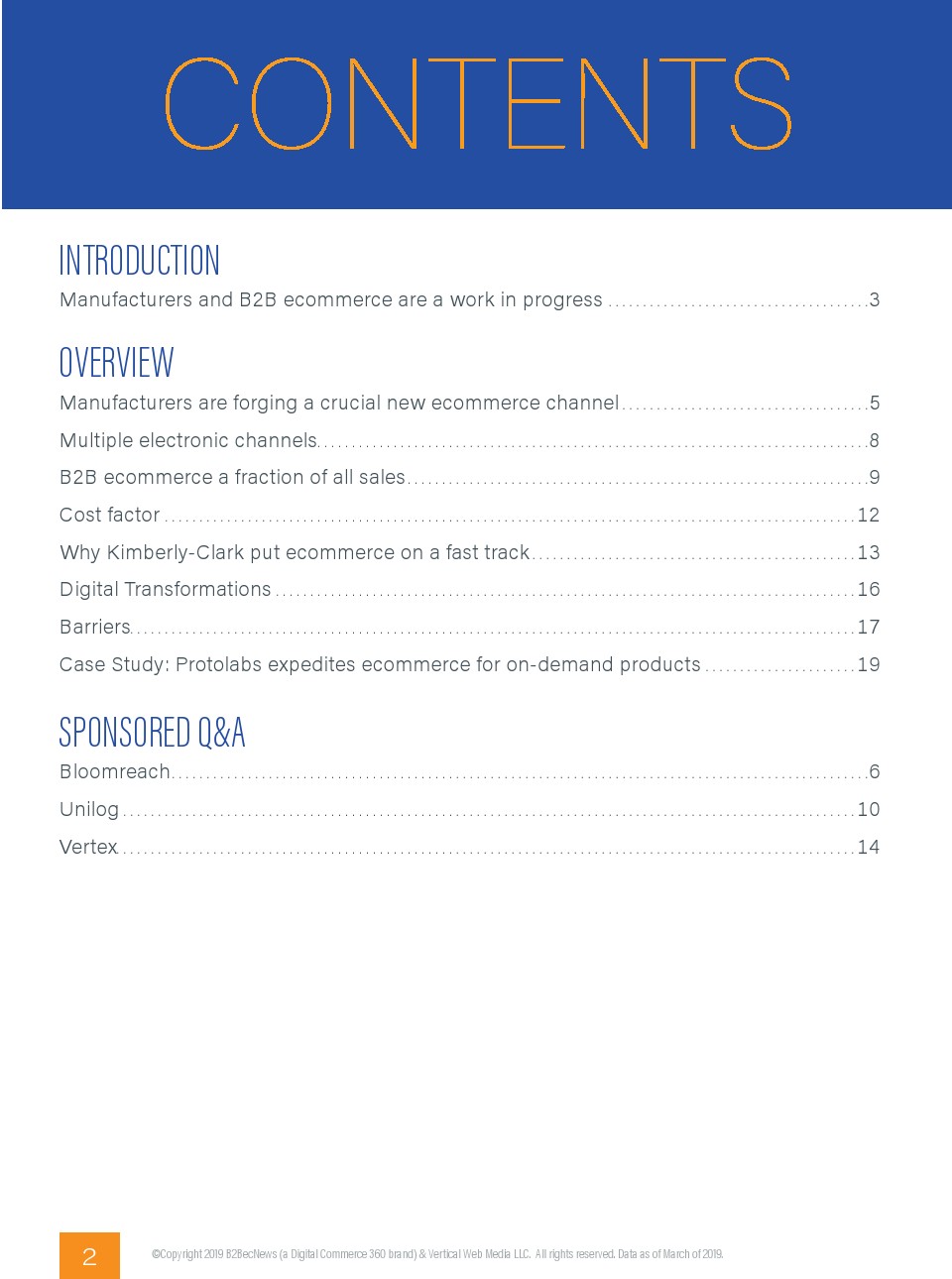B2BecNews：2019年B2B制造商300调查