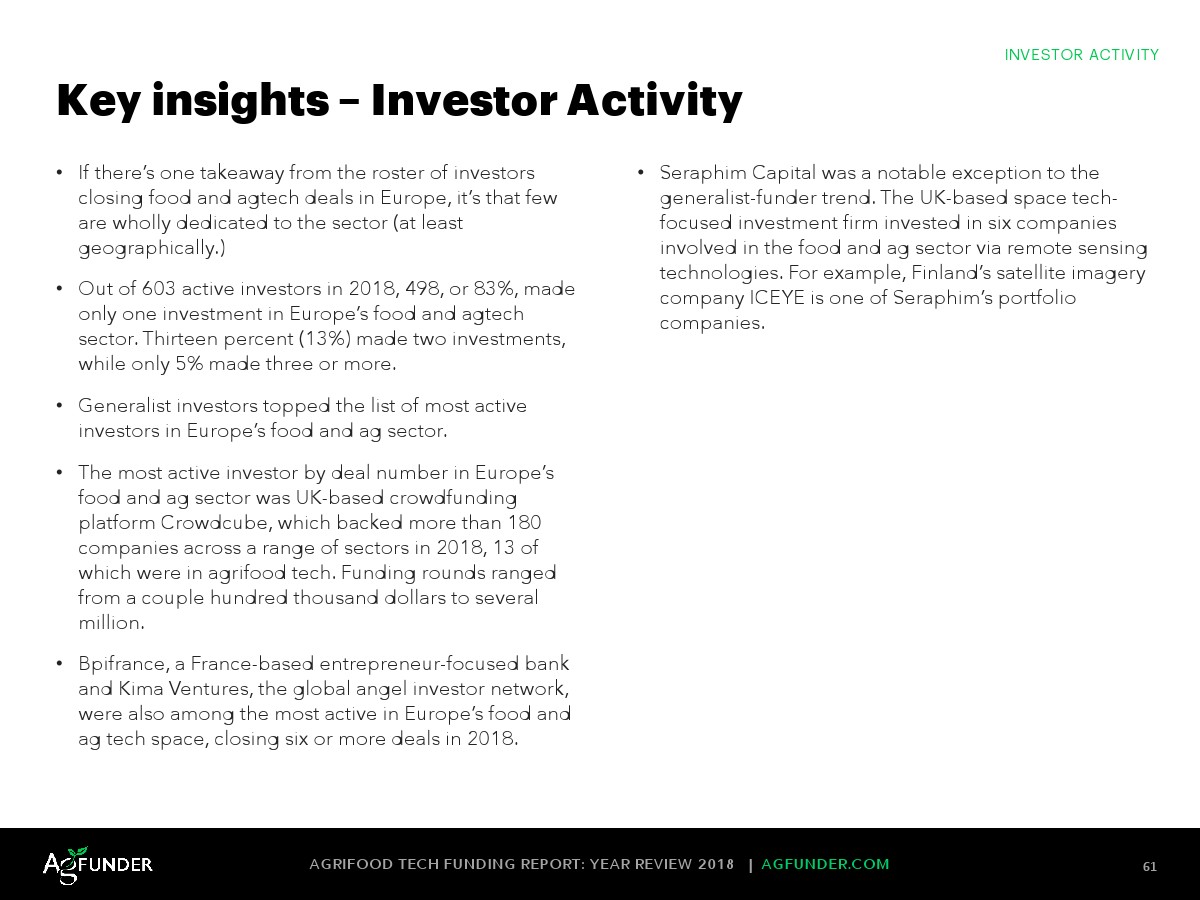 AgFunder:欧洲农业食品科技报告
