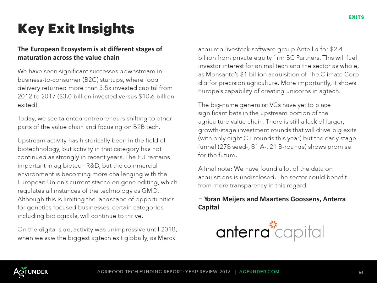 AgFunder:欧洲农业食品科技报告