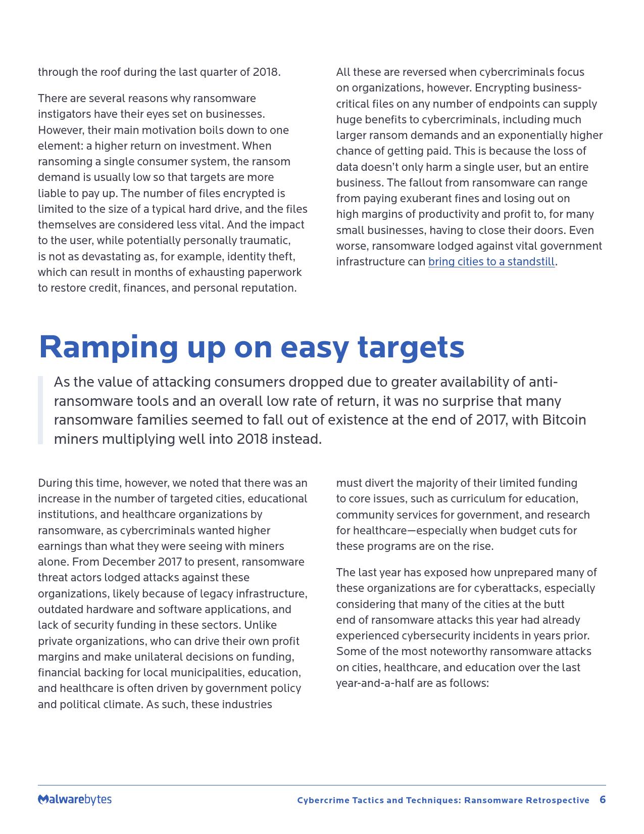 Malwarebytes:2019年勒索软件回顾报告