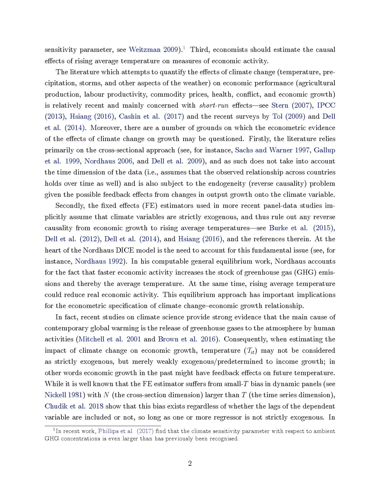 气候变化对宏观经济的长期影响：跨国分析