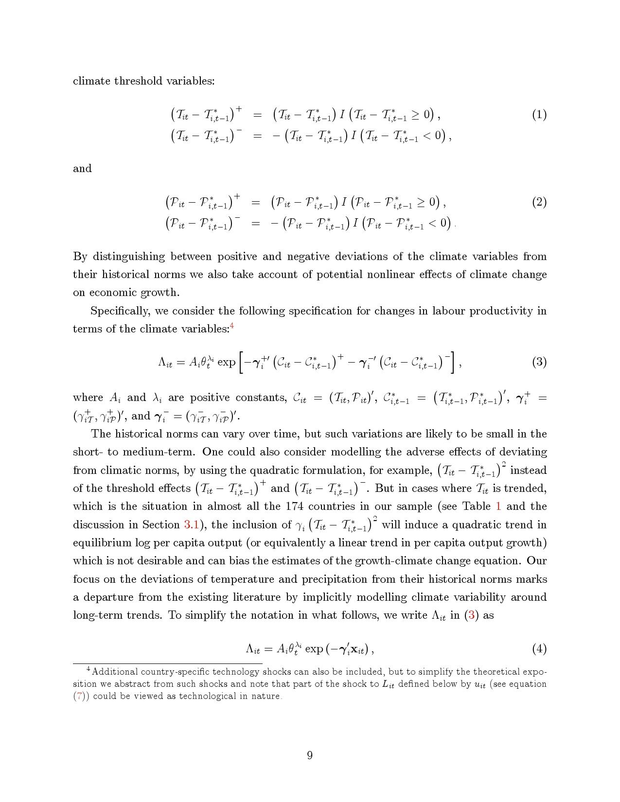 气候变化对宏观经济的长期影响：跨国分析