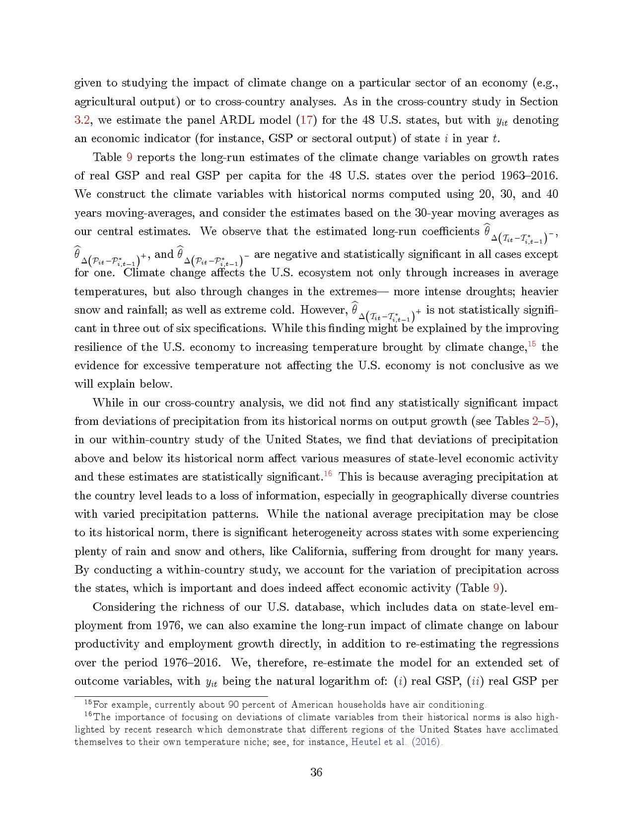 气候变化对宏观经济的长期影响：跨国分析