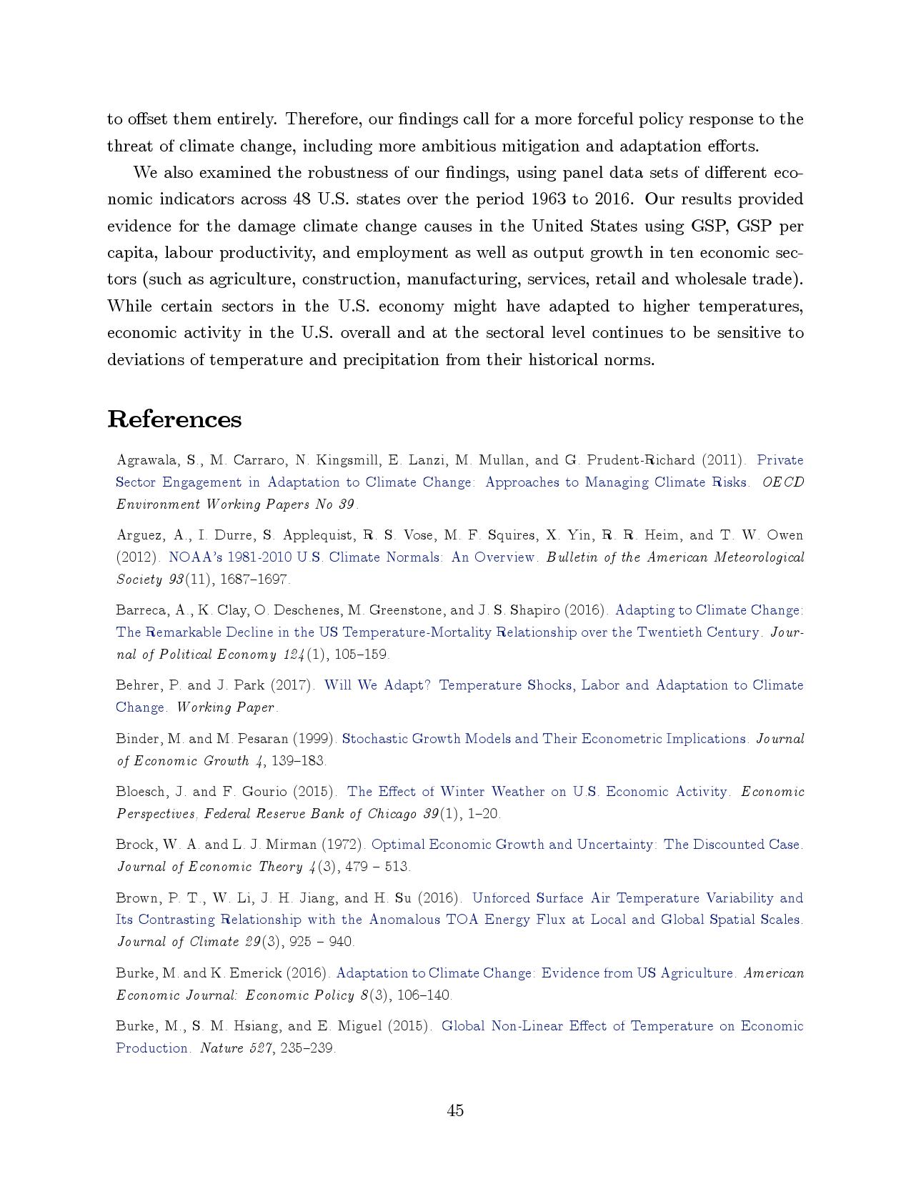 气候变化对宏观经济的长期影响：跨国分析