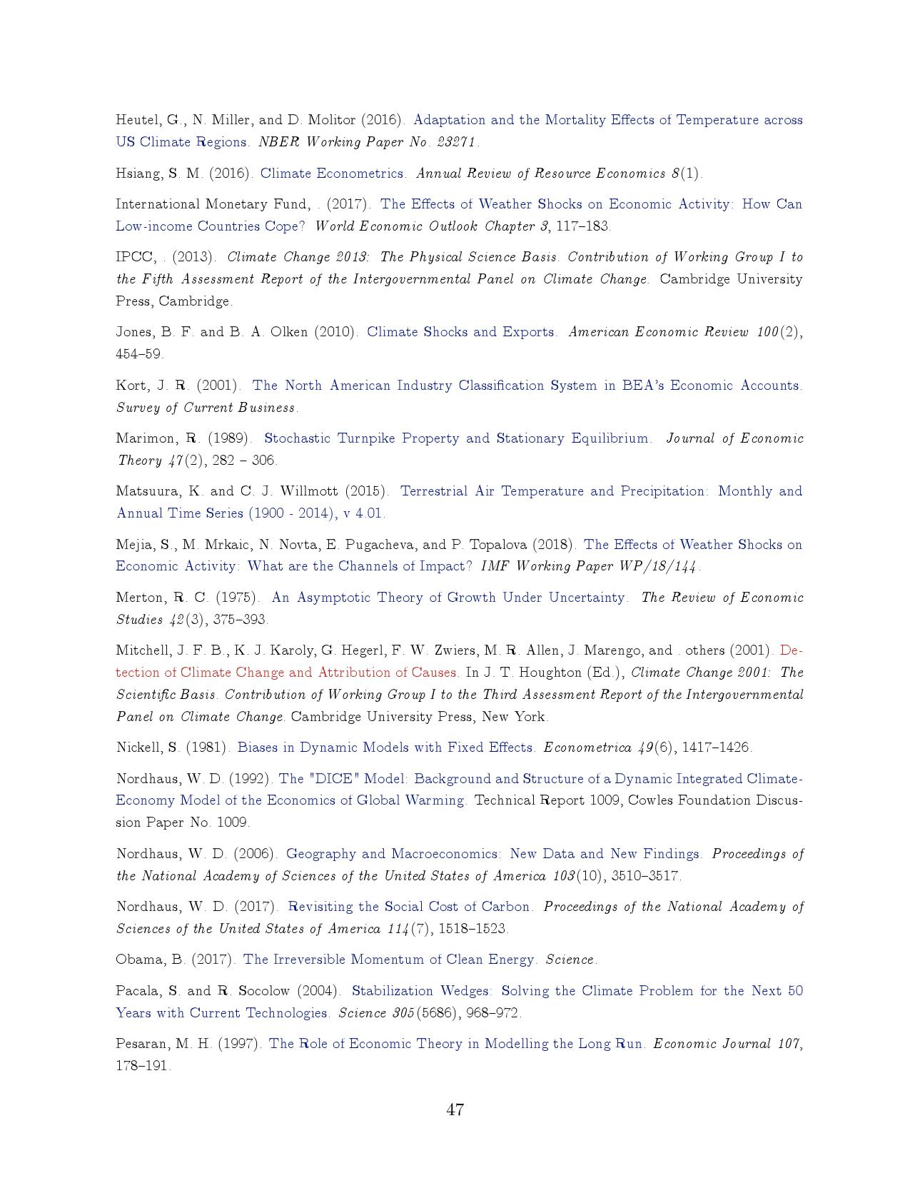 气候变化对宏观经济的长期影响：跨国分析