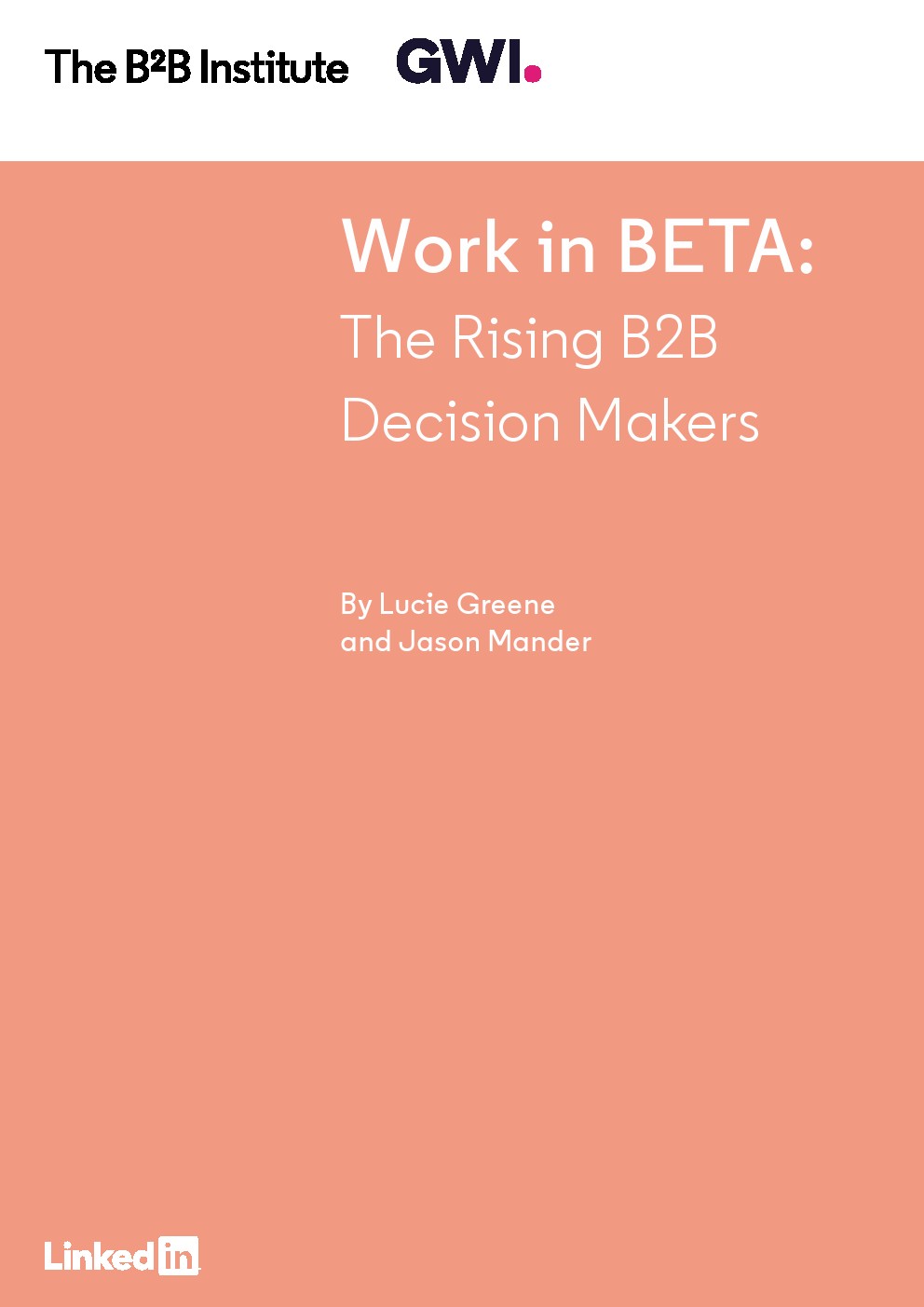 GWI报告：BETA——崛起的B2B决策者