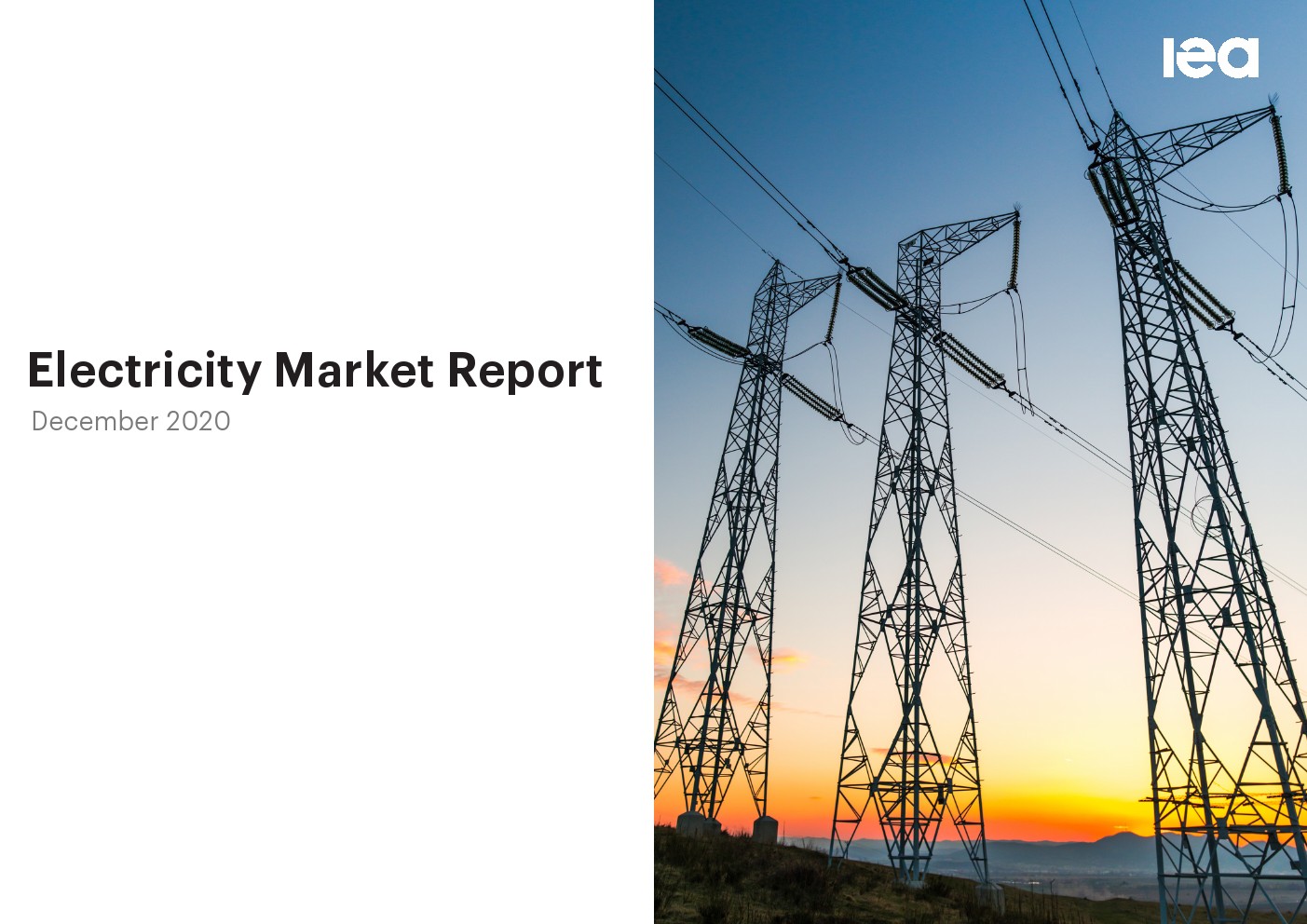 IEA：2020年电力市场报告