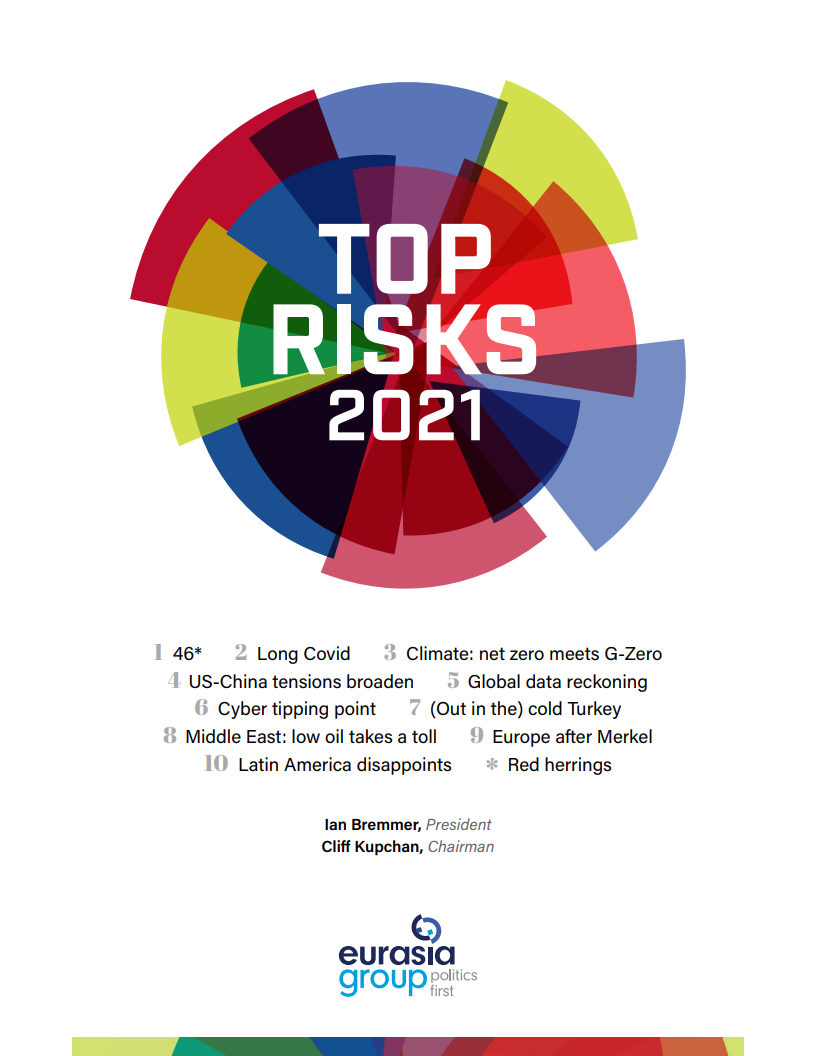 Eurasia Group：2021年全球十大风险