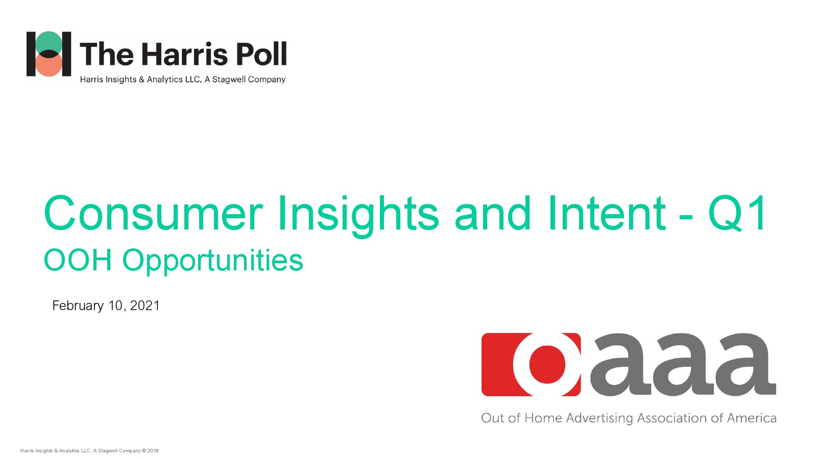 Harris Poll：2021年第一季度消费者见解报告