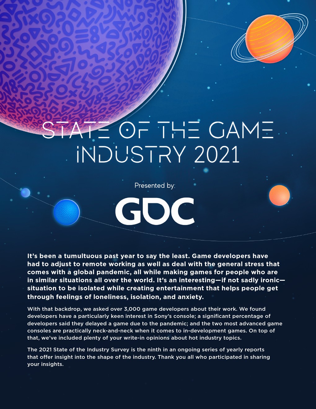 GDC：2021年游戏行业报告