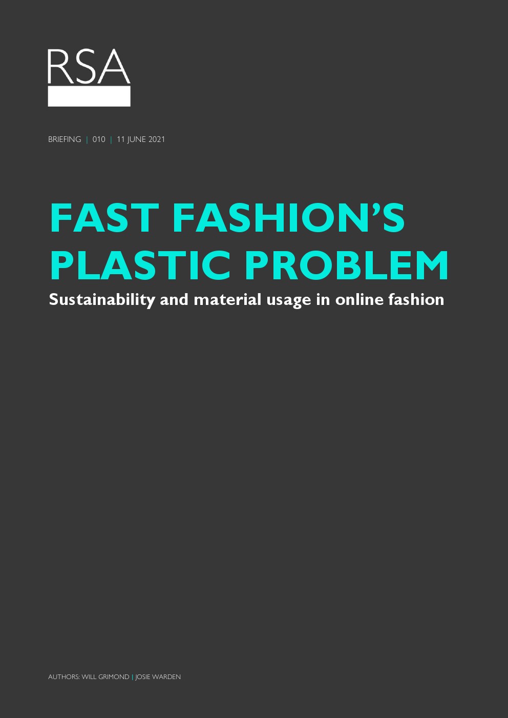 RSA：快时尚的塑料问题