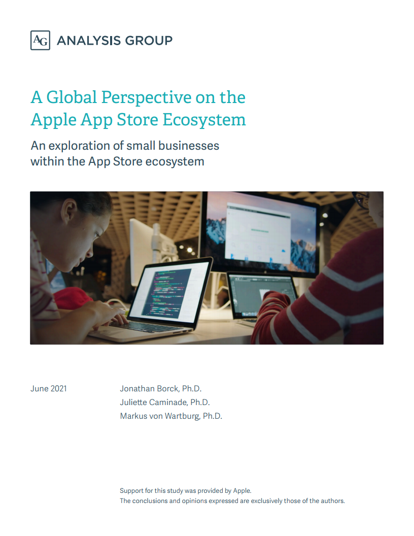 Analysis Group：2020年全球苹果应用商店生态系统研究报告