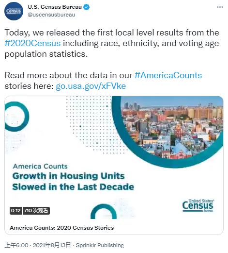 美国人口比例2021_美国人口普查“惊爆”:白人比例下降,政治格局发生大变