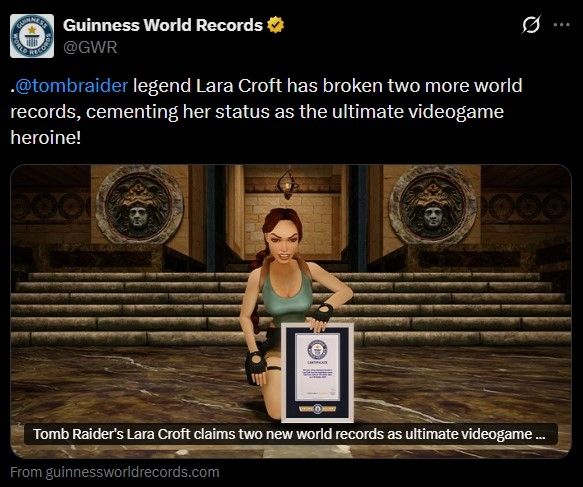 劳拉创吉尼斯记录