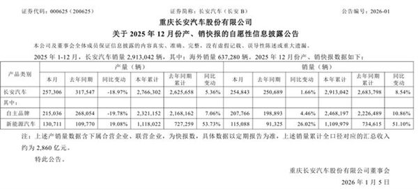 2025中国汽车第一城之争尘埃落定：重庆近250万辆领跑 合肥新能源破120万辆