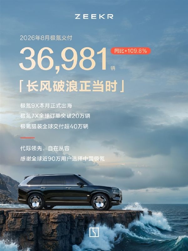 8月新势力销量公布：第一名继续杀疯 甩开第二名两个小米的距离