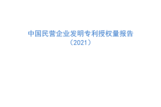 中国民营企业发明专利授权量报告（2021）_1.png