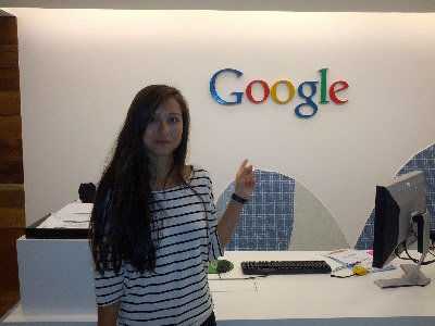 外传为Google共同创办人布尔的情人Amanda Rosenberg。(美国《世界日报》取自Google+) 