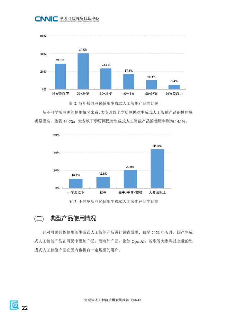 CNNIC:生成式人工智能应用发展报告(2024) | 互联网数据资讯网-199IT | 中文互联网数据研究资讯中心-199IT